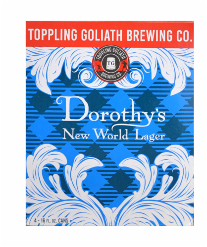 Toppling Goliath Brewing Co. Dorothy's New World Lager Perspective: back