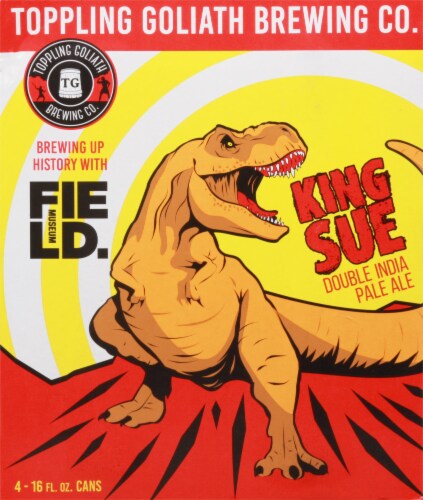 Toppling Goliath Brewing Co. King Sue Double India Pale Ale Beer Perspective: back