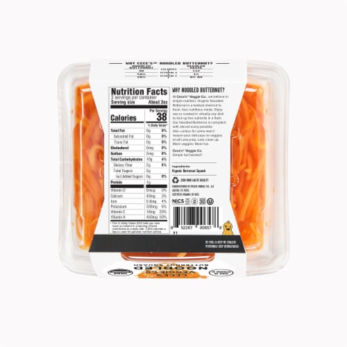 Cece's Veggie Co. Organic Noodled Butternut Squash Perspective: back
