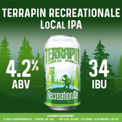 Terrapin Recreationale IPA Cans Perspective: back