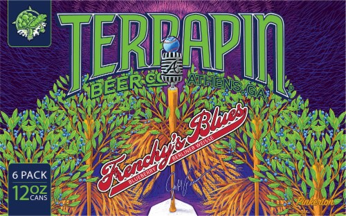 Terrapin® Frenchy's Blues Berliner Weissbier Wheat Ale Perspective: back