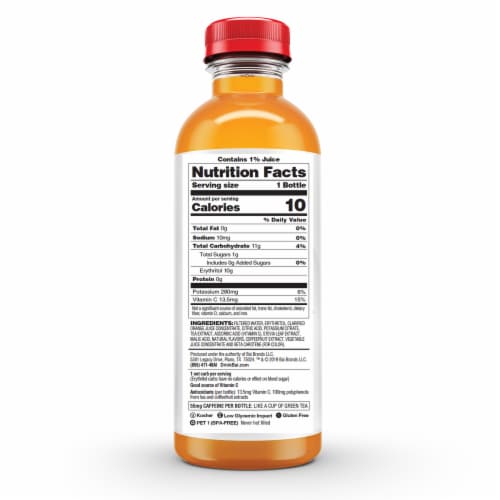 Bai® Antioxidant Infused Costa Rica Clementine Flavored Bottled Water Perspective: back