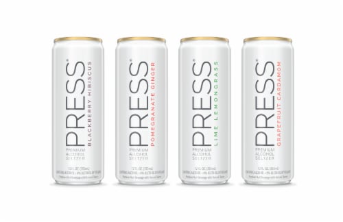 Press Seltzers Hard Seltzer Variety Pack Perspective: back