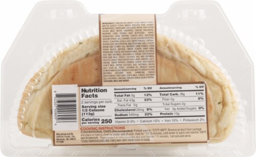 DePalo Foods™ Philly Steak & Cheese Calzone Perspective: back