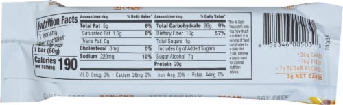 no cow Peanut Butter Chocolate Chip Protein Bars Perspective: back