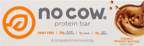 no cow Chunky Peanut Butter Protein Bars Perspective: back