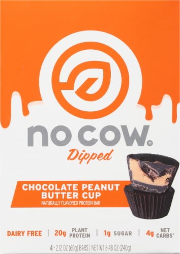 no cow® Chocolate Peanut Butter Cup Bars Perspective: back