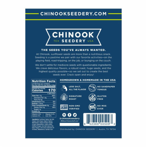 In-shell Sunflower Seeds - 4.7 oz - Dill Pickle Perspective: back