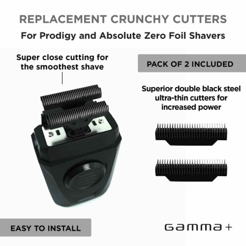 GAMMA+ Replacement 2 Crunchy Cutters fit Gamma+ Prodigy and Absolute Zero Perspective: back