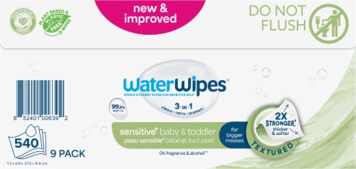 WaterWipes® Soapberry Baby Wipes Perspective: back