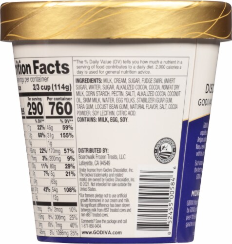 Godiva® Midnight Swirl Ice Cream Perspective: back