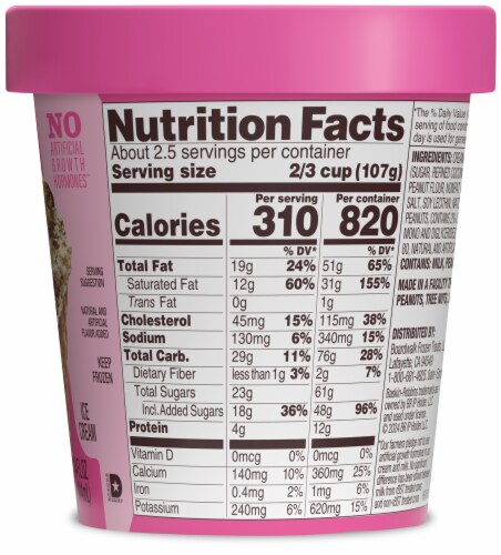 Baskin Robbins® Peanut Butter Cup Ice Cream Perspective: back