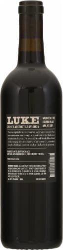Luke's Cabernet Sauvignon Washington Red Wine Perspective: back