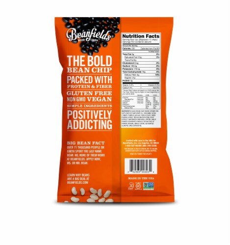 Beanfields Pico de Gallo Bean Chips Perspective: back
