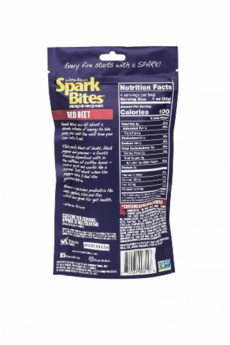 Warren Brown's Spark Notes Red Beet Energy Snack Perspective: back