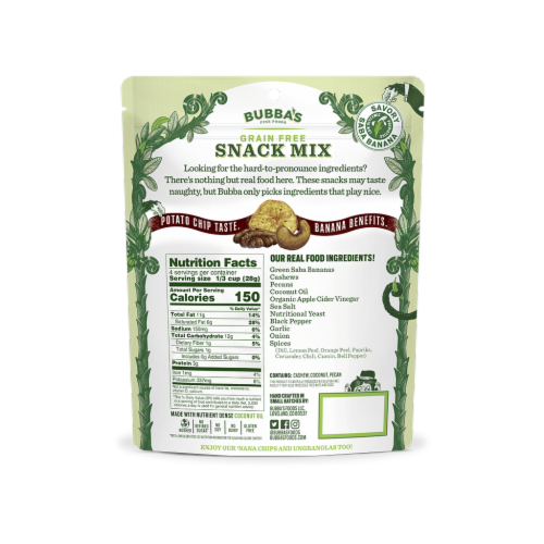 Bubba's Montreal Chophouse Snack Mix Perspective: back