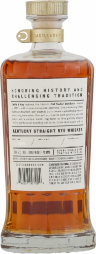 Castle & Key Restoration Kentucky Straight Rye Whiskey Perspective: back