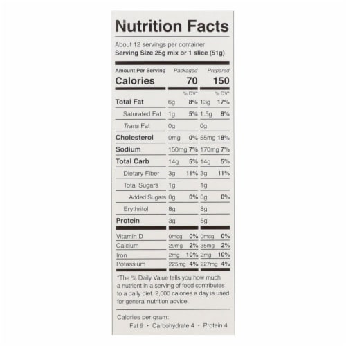 Swerve Sweets® Chocolate Cake Mix Perspective: back