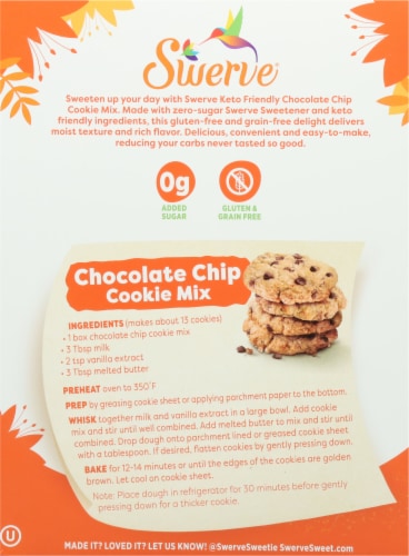 Swerve Sweets™ Chocolate Chip Cookie Baking Mix Perspective: back