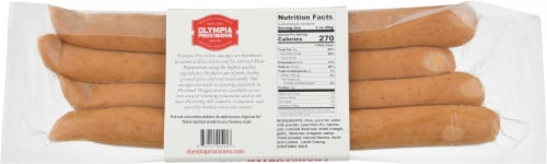 Olympia Provisions Uncured Pork Frankfurters Perspective: back