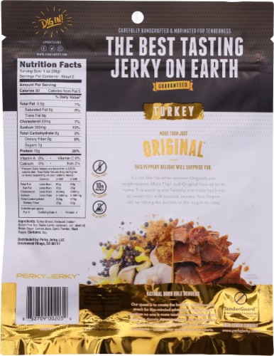 Perky® Jerky Turkey Jerky Perspective: back