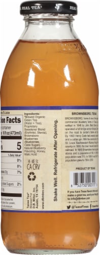 Texas Tea® Slim Brownsboro Blueberry Green Tea Perspective: back