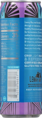 Lenny Boy Wake-Up Call Blueberry & Yerba Mate Kombucha Perspective: back