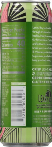 Lenny Boy Strawberry Limeade Kombucha Perspective: back