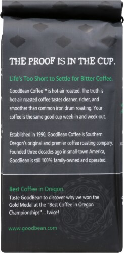GoodBean Coffee 100% Organic Out Of Africa Medium Dark Roast Ground Coffee Perspective: back
