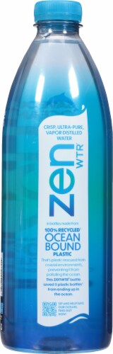 ZenWTR® Vapor Distilled Alkaline Bottled Water Perspective: back