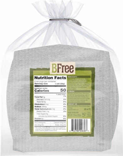 BFree Soft White Dinner Rolls 9 Count Perspective: back