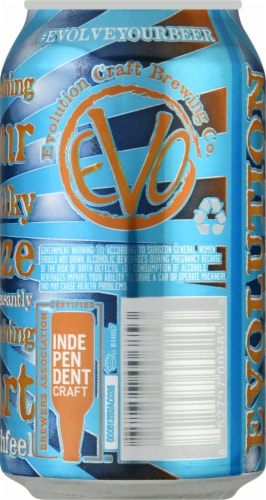 Evolution Craft Brewing Company Day Crush Session Sour Ale Perspective: back
