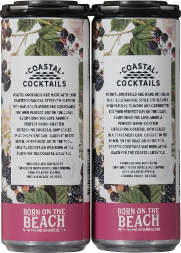 Coastal Cocktails Blackberry Bramble Gin Perspective: back