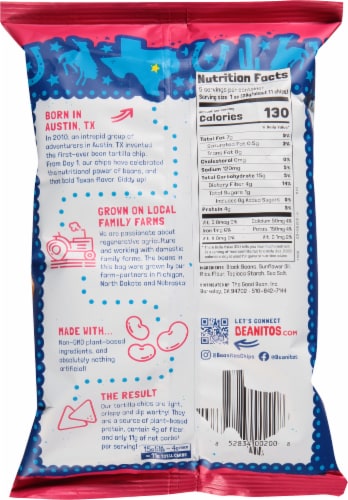 Beanitos® Original Sea Salt Black Bean Tortilla Chips Perspective: back