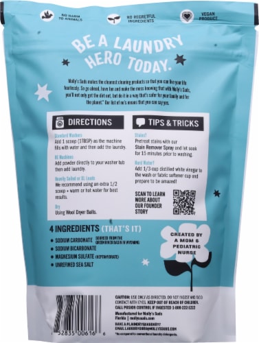 Molly's Suds® Powder Laundry Detergent Unscented Perspective: back