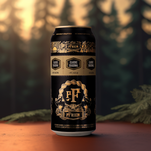 pFriem Classic Limited Seasonal Beer Perspective: back