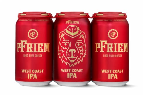 pFriem West Coast IPA Beer Cans Perspective: back