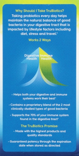 TruBiotics® Digestive + Immune Health Supplement Perspective: back