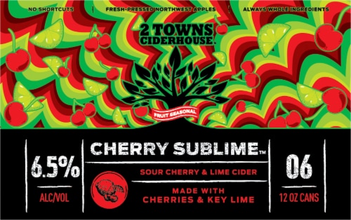 2 Towns Ciderhouse® Cosmic Currant Cranberry Currant Cider Perspective: back