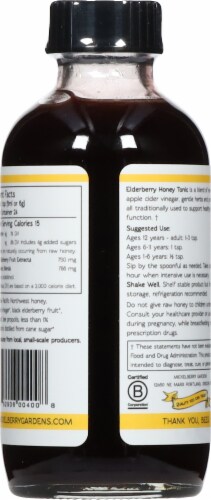 Mickelberry Gardens Elderberry Raw Honey Tonic Perspective: back