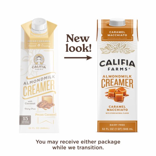 Califia Farms - Almond Creamer Caramel Macchiato 32oz Perspective: back