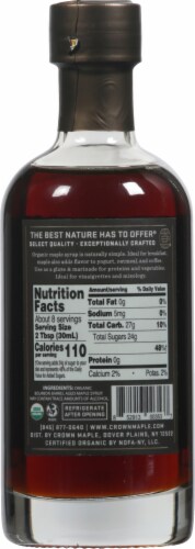 Crown Bourbon Barrel Aged Maple Syrup Perspective: back