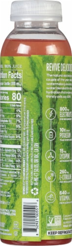 Revive WTR MLN WTR and Coconut Bottled Water Perspective: back