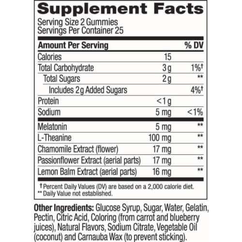 Olly® Extra Strength Sleep Blackberry Zen Gummies Perspective: back