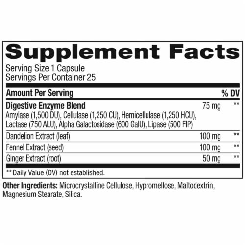 OLLY Beat the Bloat Capsule Supplement With Digestive Enzymes Perspective: back