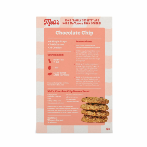 Meli's Choco-Lot Gluten-Free Cookie Mix Perspective: back
