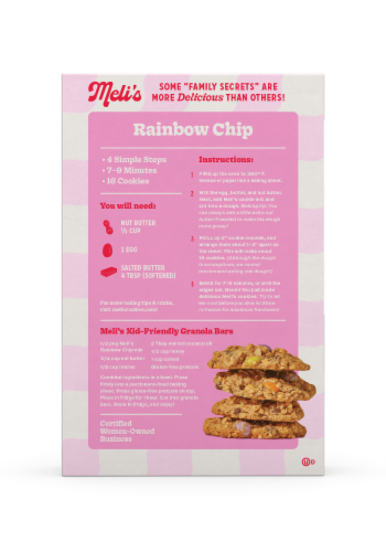 Meli's Gluten-Free Cookie Mix - Rainbow Chip Perspective: back
