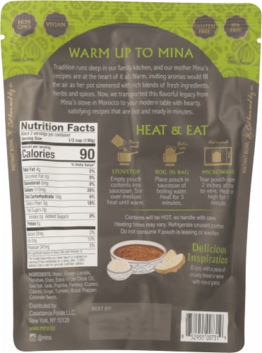 Mina® Addis Moroccan Lentils Stew Perspective: back