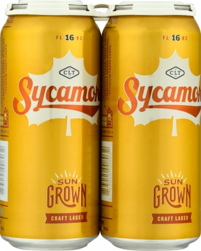 Sycamore Sun Grown Craft Lager Beer Perspective: back