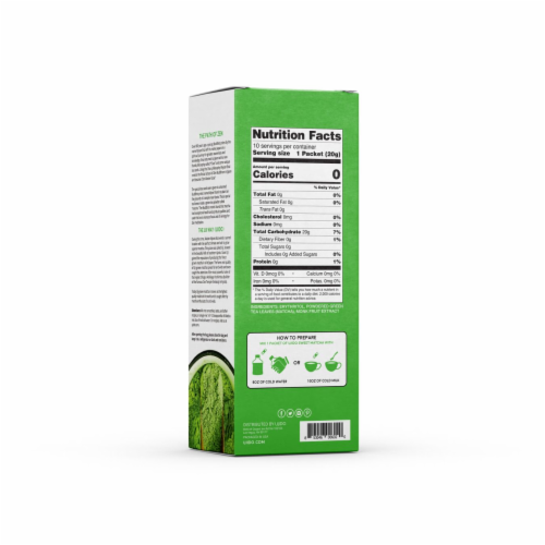 Ujido Sweet Matcha Green Tea Powder Perspective: back